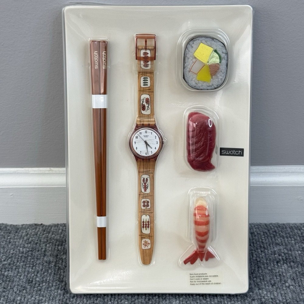Swatch Watch Hors D'oeuvre Sushi 2001 Vintage GF112 Pack w/Box - Read - Picture 2 of 9